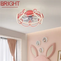 bright nordic creative ceiling fan with lights remote control led modern lighting for home bedroom