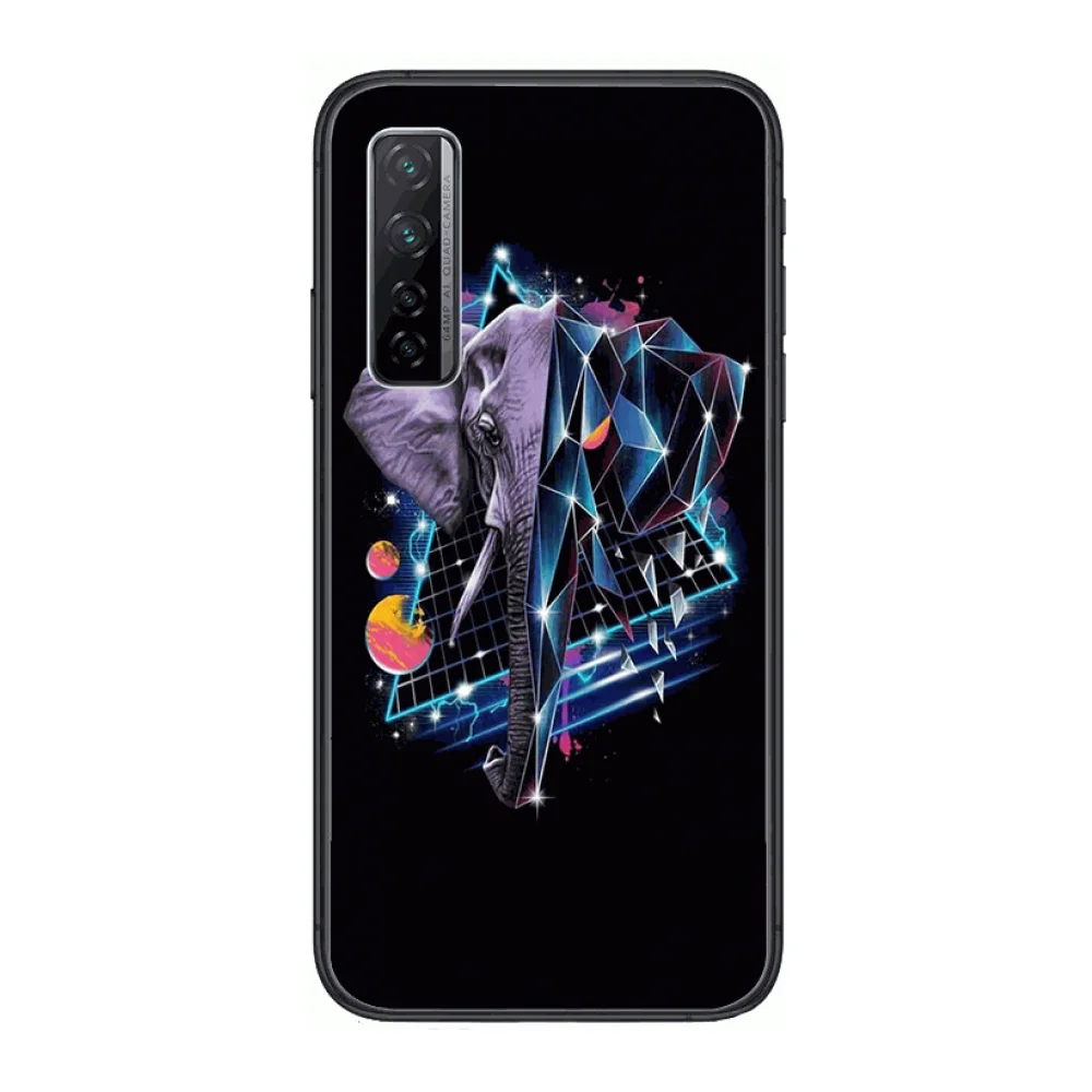 

Animal Head portrait Phone Case For Huawei Nova p10 lite 7 6 5 4 3 Pro i p Smart ZBlack Etui 3D Coque Painting Hoesje