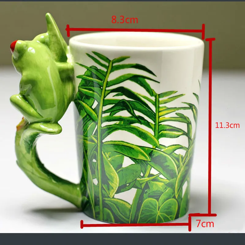 2019 Хит продаж трехмерные расписанные вручную 3D животных кружка с рисунком