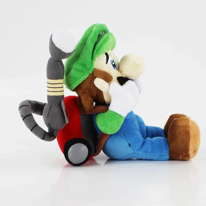 Juguetes de peluche de Super Maris Luigi para ni&ntilde;os, juguetes de felpa de 28cm, de Horror Luigi con etiqueta, mansi&oacute;n 2, Luigi, regalo de Navidad-3