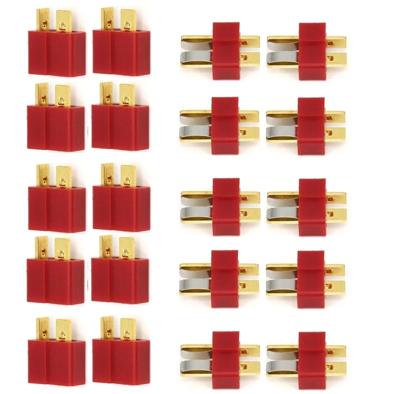 

1/2/6/10/20Pcs T- Plug Male & Female Connectors Deans Style For RC LiPo Battery ESC RC Toys Spare Parts Accessories