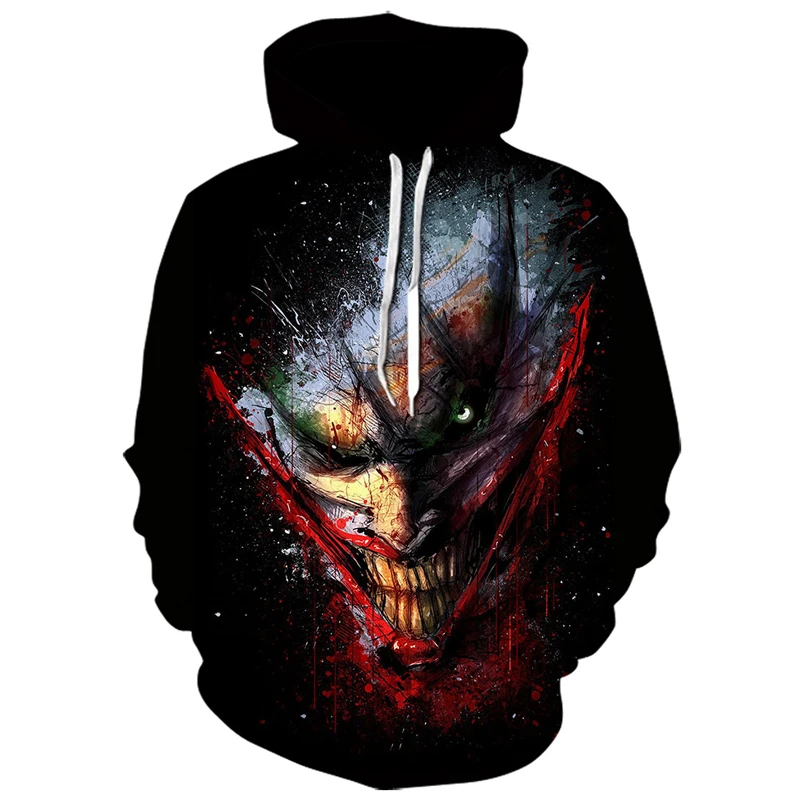 

Joker Poker 3d print Sweatshirts 2019 man hoodies woman hoodie fashion clothes funny men sports wear man fall jacket Tops 6XL