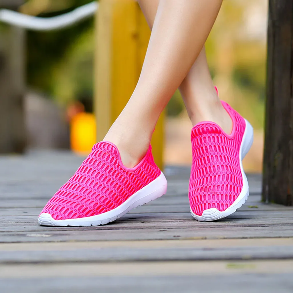 Модные женские кроссовки дышащая обувь на плоской подошве Женская