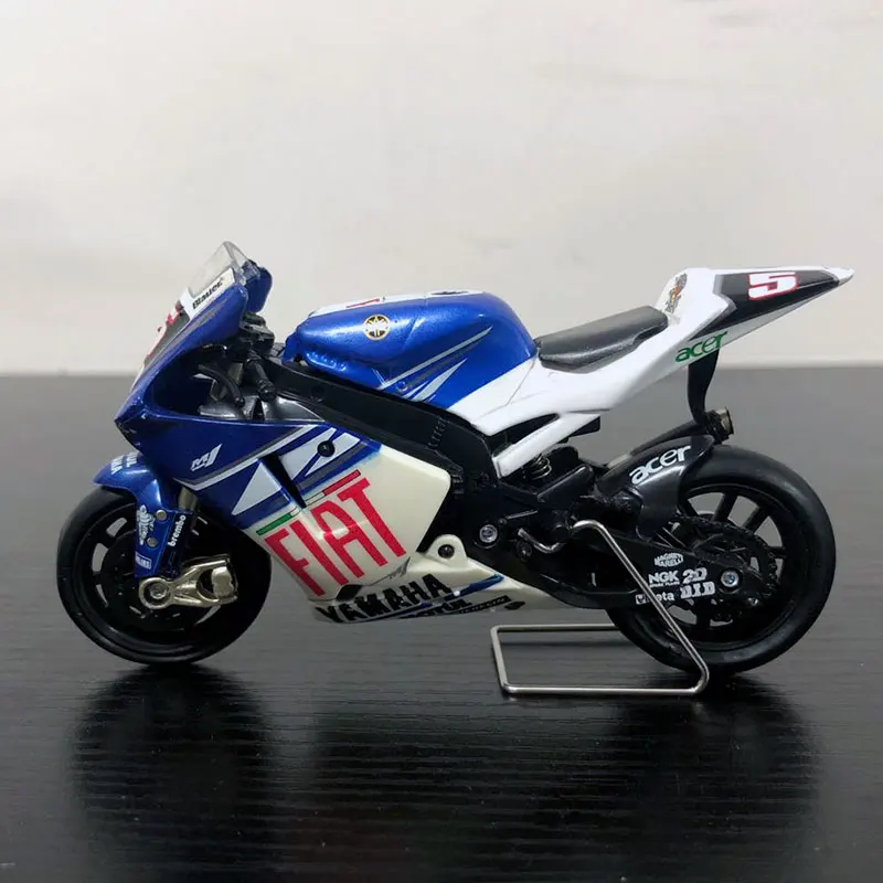 Newray 1/18 масштаб гоночный мотоцикл YAMAHA M1#5 литой металлический мотоцикл модель ручной работы игрушка для подарка, коллекции, детей