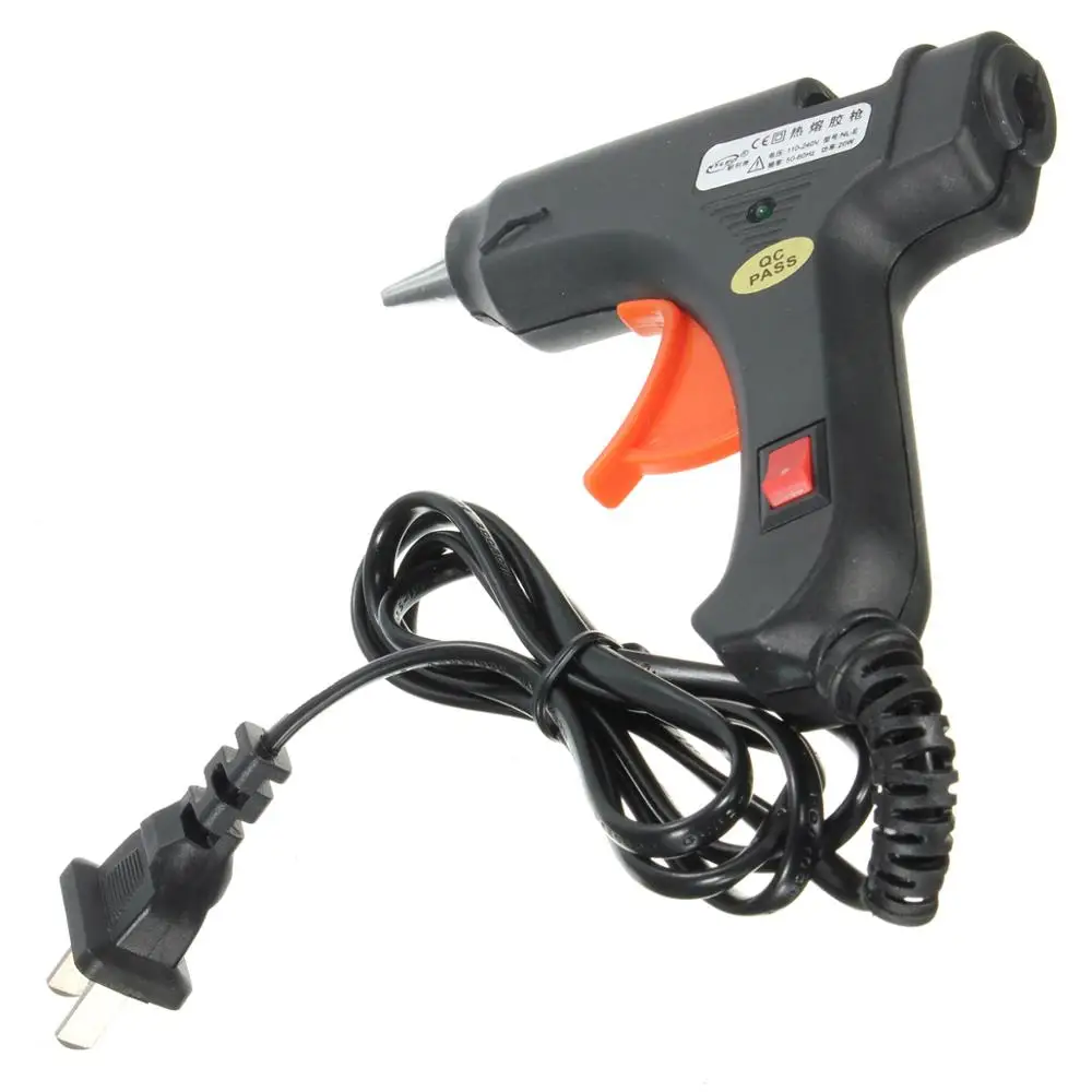 

Electric 20W Hot Melt Art Craft Glue Gun with 50Pcs Free Mini Clear Glue Sticks