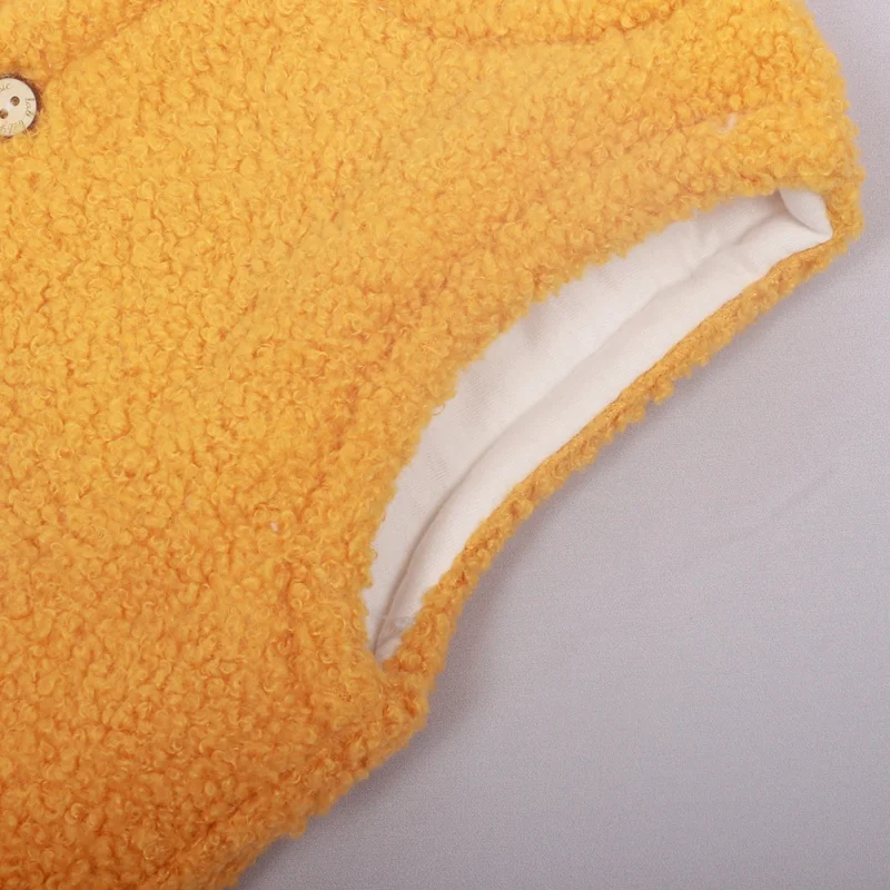 Осенний жилет с рисунком для маленьких мальчиков и девочек стеганый однобортный