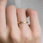 Индивидуальное изготовление на заказ, два именных кольца для женщин, регулируемое штабелируемое кольцо из нержавеющей стали с гравировкой и двойным именем, парные ювелирные изделия BFF