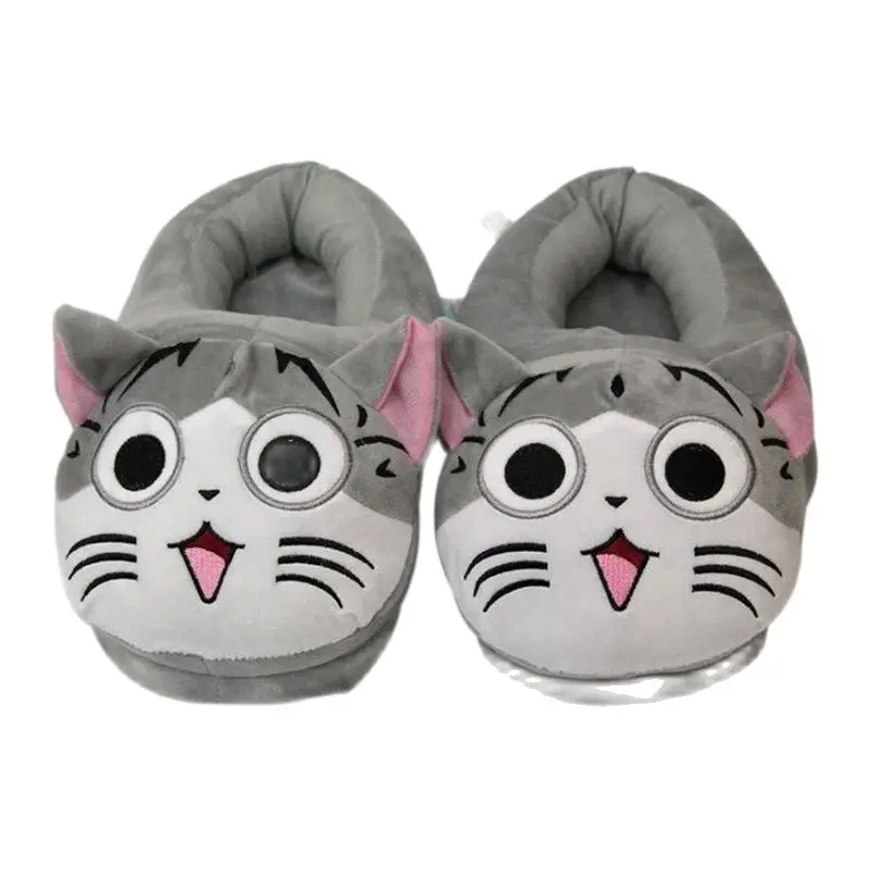 Зимние мягкие тапочки женская зимняя домашняя обувь теплые Мультяшные плюшевые