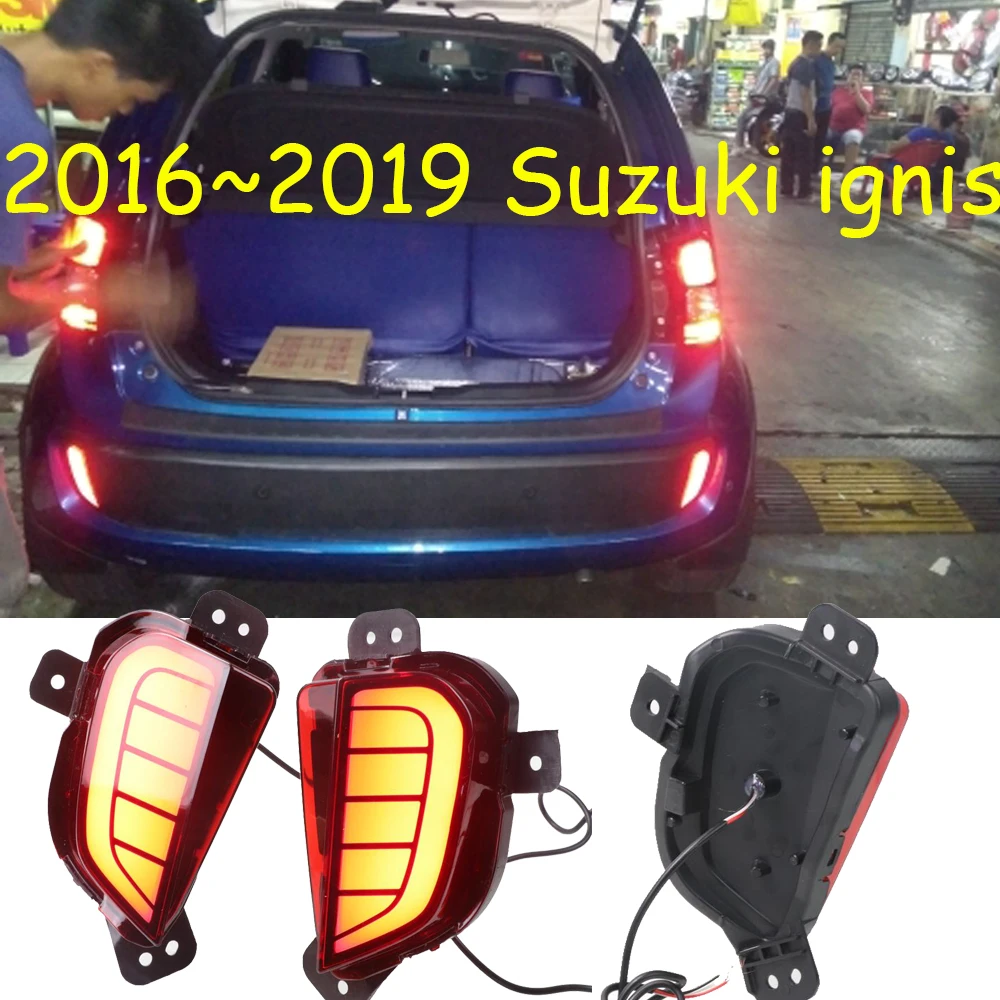 2 шт. автомобильный бампер лампа для suzuki ignis задний светильник года автомобильные аксессуары светодиодный задний светильник ignis задний светильник