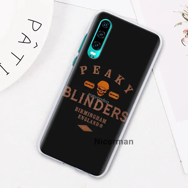 H05 Peaky bliners логотип с крестом Чехлы для huawei P30 P20 Lite P30 Pro P10 P9 Lite P Smart Plus жесткий чехол - Цвет: H05