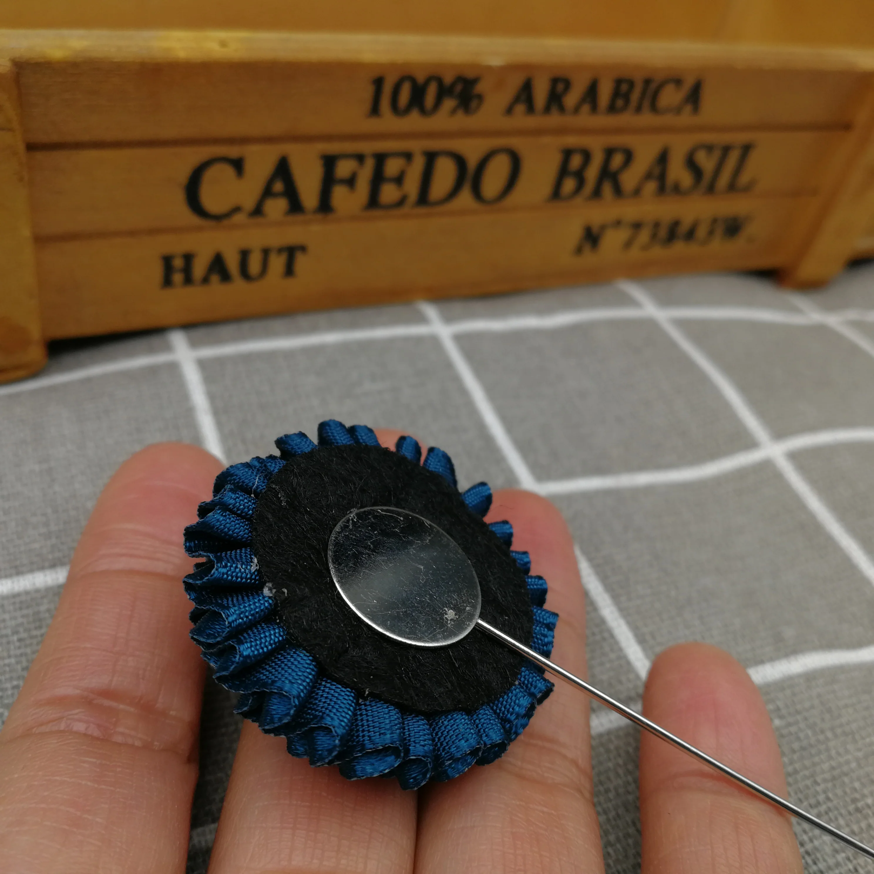 Высококачественная Роскошная ткань цветок нагрудный знак брошь для мужчин