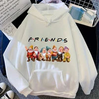 disney hoodies snow white and the seven dwarfs women cartoons hooded sweatshirts pullover kawaii two color urbano casual clothes