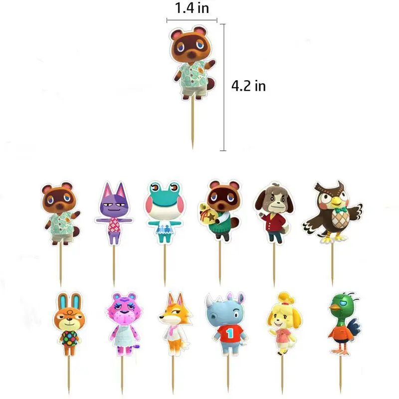 58 шт./компл. пересечение лесных животных тематическая вечеринка День рождения