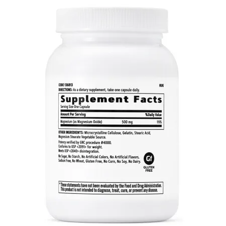 Free shipping Magnesium 500 mg Essential for calcium absorption and strong bones &amp teeth 120 capsules | Красота и здоровье