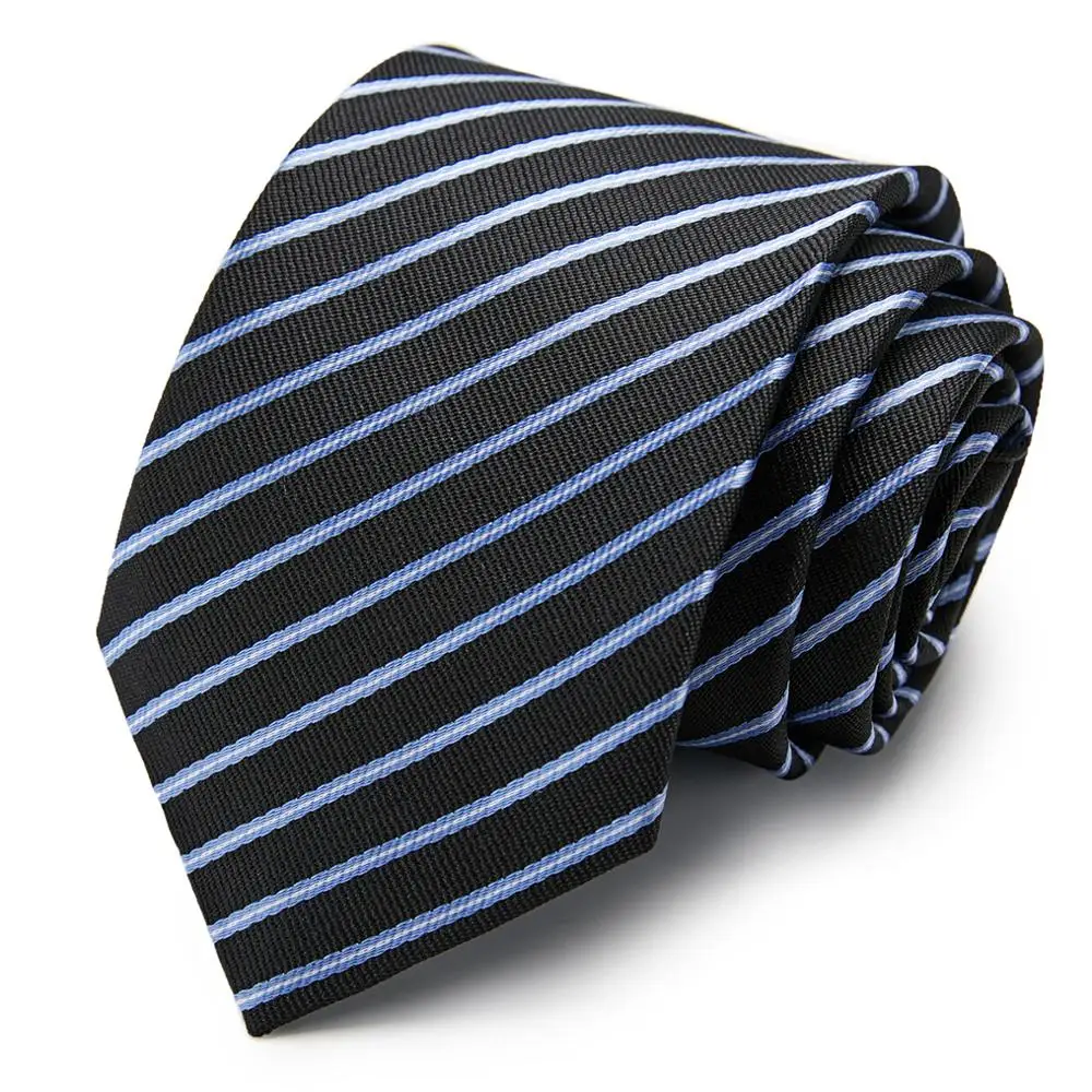 Классический мужской деловой Свадебный галстук 7 5 см модный в полоску горошек