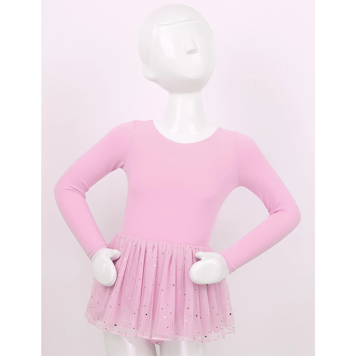 Балетное платье для девочек гимнастический купальник балерины с длинными