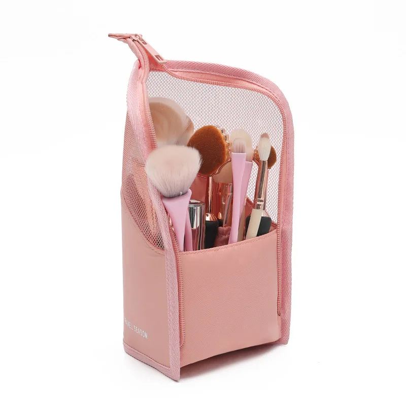 

Best selling cosmetic storage bag tube net red mask lipstick eyebrow pencil portable storage bag makeup brush bucket storage bag