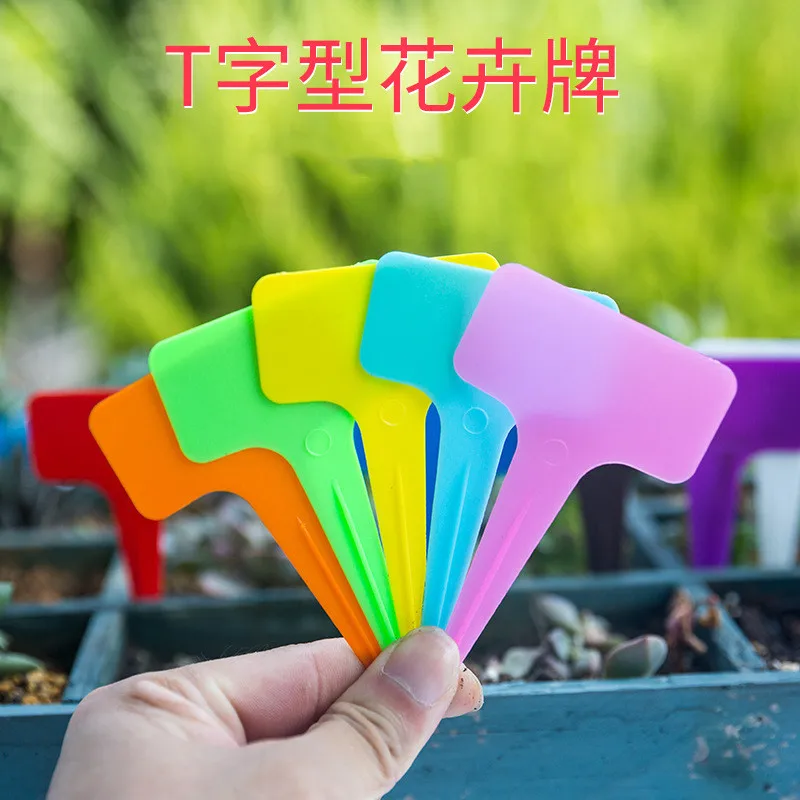 100 шт. Т-образные утолщенные этикетки для растений садовые цветы маркеры в