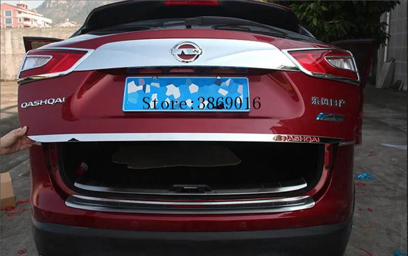 Подходит для Nissan Qashqai j11- наклейка на заднюю дверь из нержавеющей стали задняя дверь отделка автомобиля аксессуары для укладки