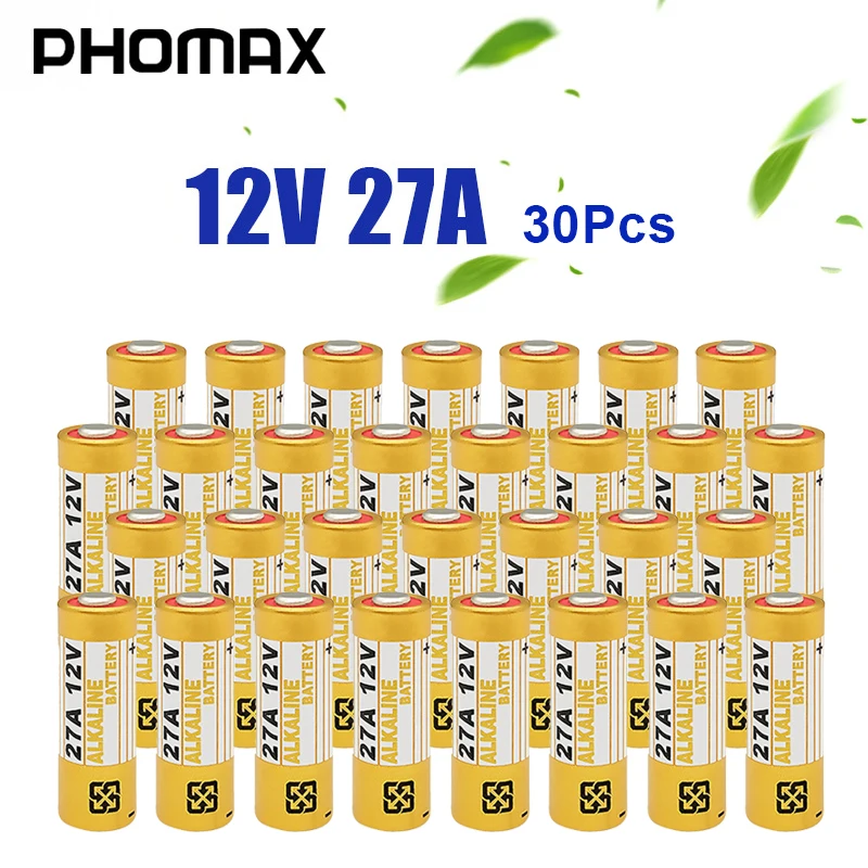 PHOMAX 30 шт./упак. 27A 12V одноразовая батарея G27A MN27 MS27 GP27A A27 L828 Щелочная сухая