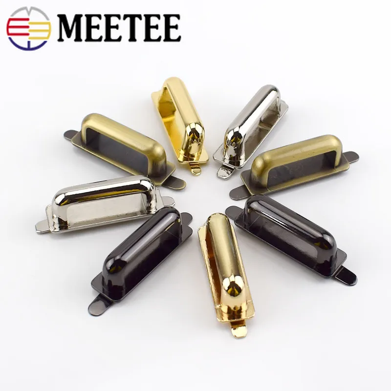 Meetee 4 шт. 25*9 мм D Кольцо Металлические пряжки мост Разъем вешалка зажим для пакетов