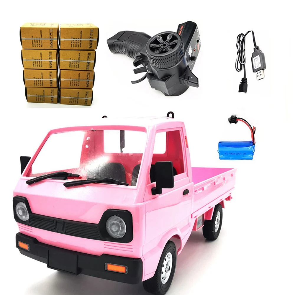 

for WPL D12 1/10 4WD RC Car Simulation Drift Climbing Truck LED Light 260 Brushed Motor D12 Car for Kids Toy