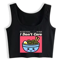 crop top women if it isnt anime or food i dont care harajuku tank top women print women clothes