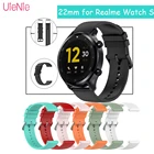 Ремешок силиконовый для часов Realme Watch 2PRO, модный цветной спортивный смарт-браслет для часов Realme, 22 мм