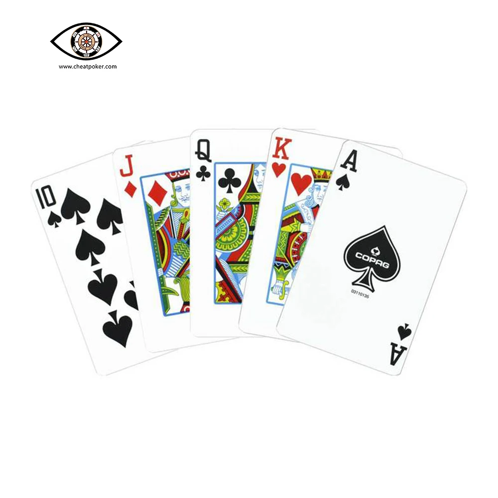 Игральные карты с маркировкой для инфракрасных контактных линз синие красные