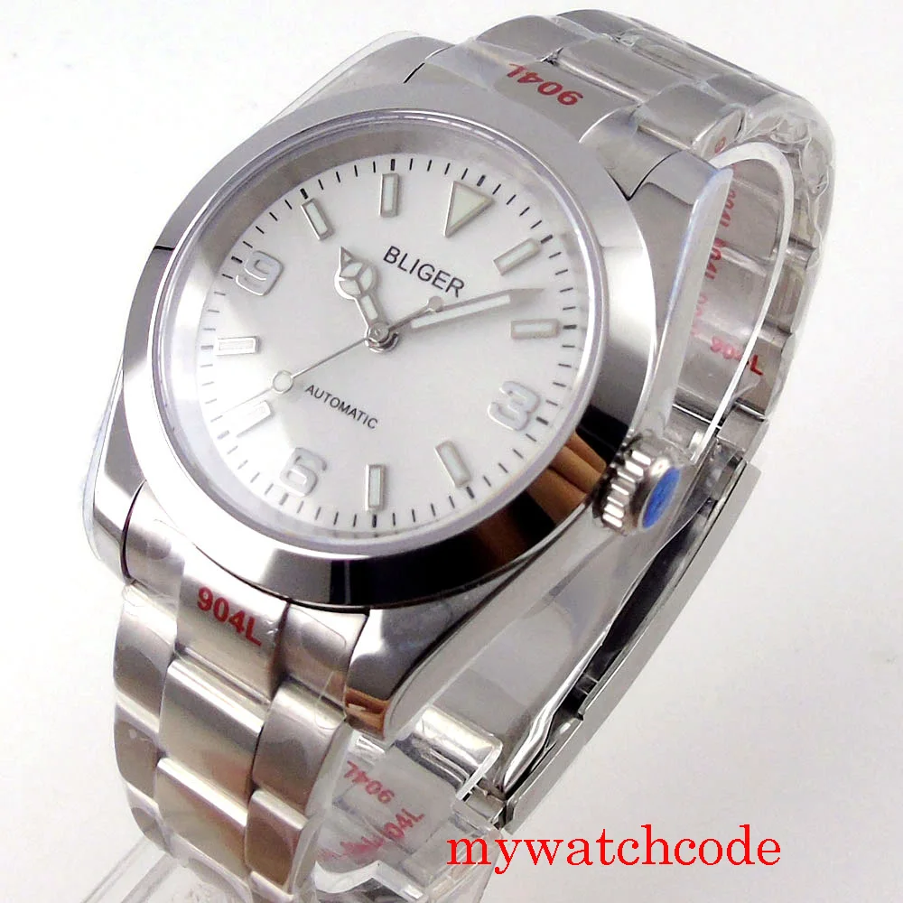 36 мм/39 мм черный синий циферблат сапфировое стекло автоматические мужские часы