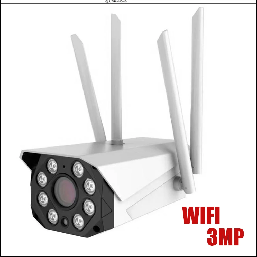 Наружная 3MP WIFI IP CCTV камера пуля 4 Антенна беспроводная домашняя школа банк офис