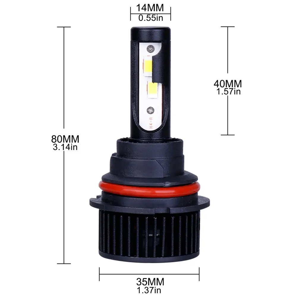 

2pcs/bag LED Car Headlight Bulb IP68 Waterproof Super Bright LED Headlight Conversion Kit Headlight Modification Part