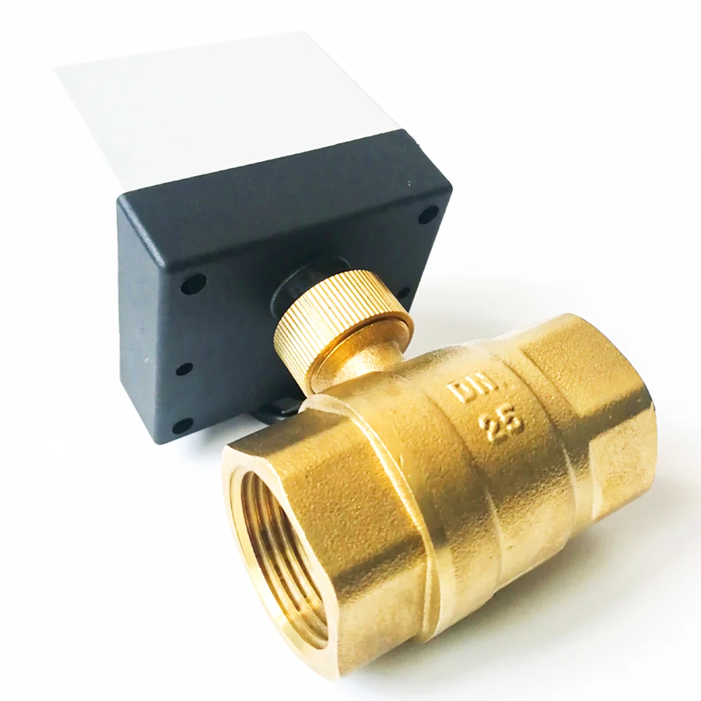 

DN25 AC220V /24V 2 way brass valve Motorized ball valve Electric ball valve electric actuator DN15 DN20 DN25 DN32 DN4