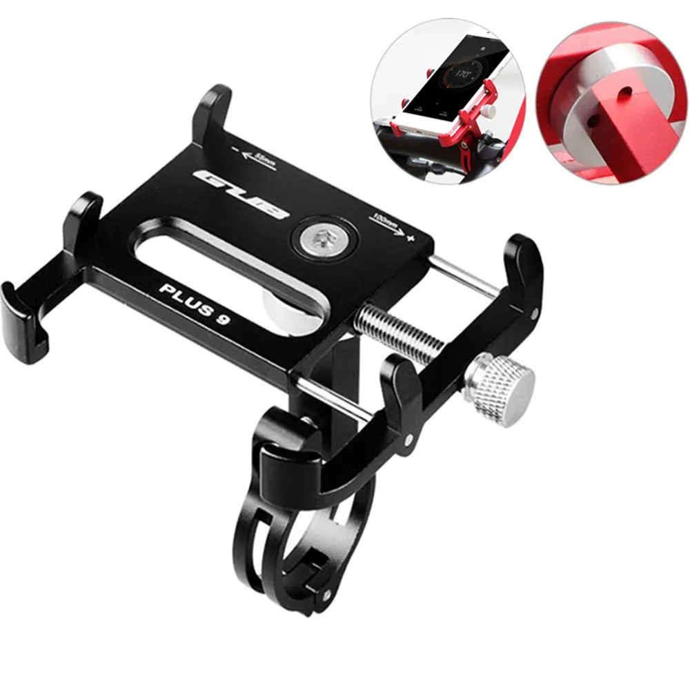 Держатель для мобильного телефона GUB G-85 из алюминиевого сплава с универсальным креплением на руль велосипеда G-81 и возможностью поворота на 360 градусов для телефонов размером от 3,5 до 6,2 дюйма.