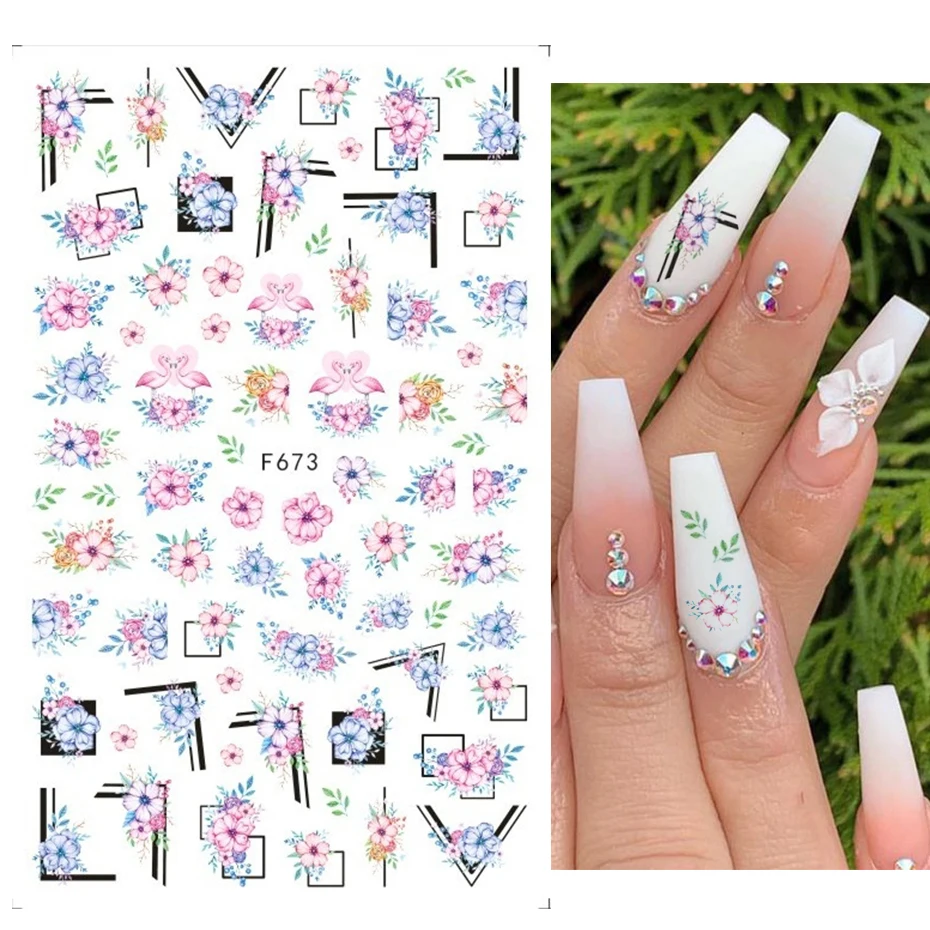 

Holographic Butterflies Nails Art Manicure Stickers Blue Black Decals Spring Theme Flowers Nail Decoration Manicure