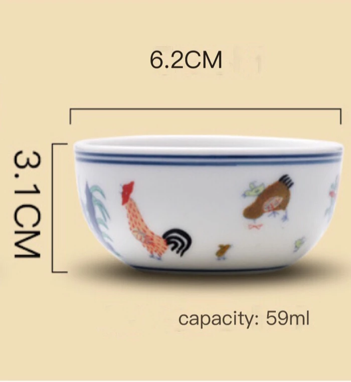 

Китайская керамическая чашка abay с изображением курицы