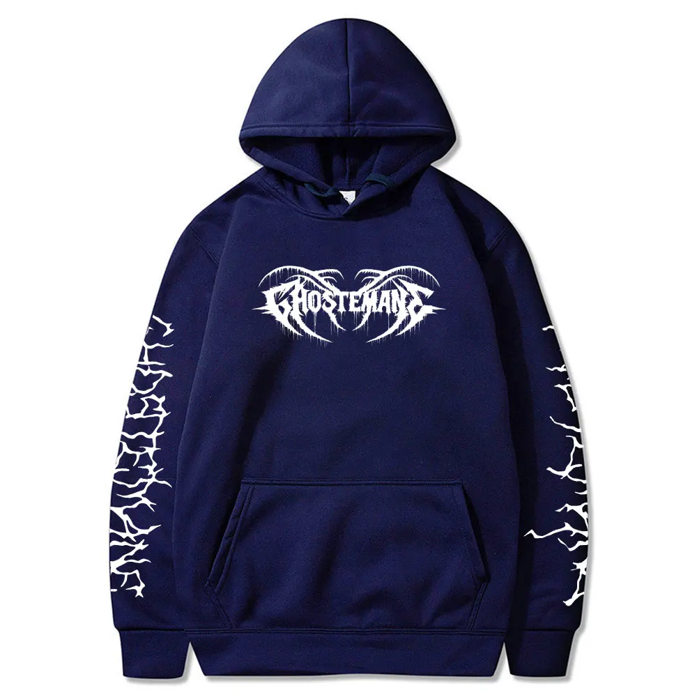 Ghostemane Hoodies Mercury Retrograde Image Printed Men Women's Hooded Sweatshirt Punk Vintage Black Long Sleeve Hoodie