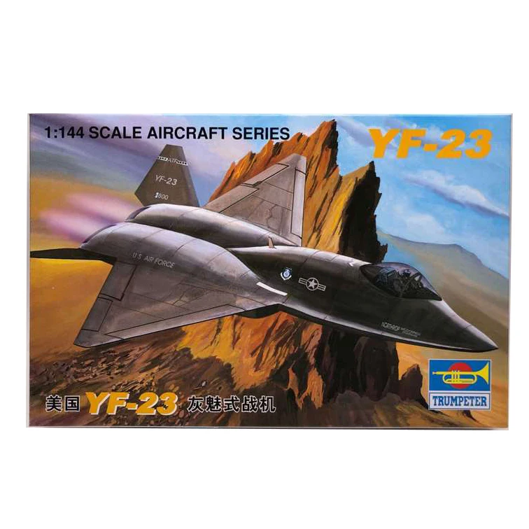1:144 Американский YF 23 серый Magic Истребитель Военный в сборе с трёхмерными