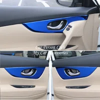 Stainless Steel Interior Door Handle Bowl Frame Panel Cover Trims Stickers For Nissan X-Trail Rogue 2014-2020 Car Accessories