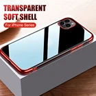 Чехол для IPhone SE 2020, прозрачный мягкий ТПУ чехол для телефона IPhone 11 Pro Max XS X XR 6 6s 7 8 Plus, силиконовый чехол, оболочка