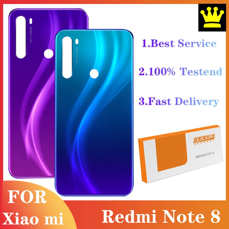 Оригинальный задний корпус для Xiaomi Redmi Note 8 крышка аккумулятора задняя корпуса Note8