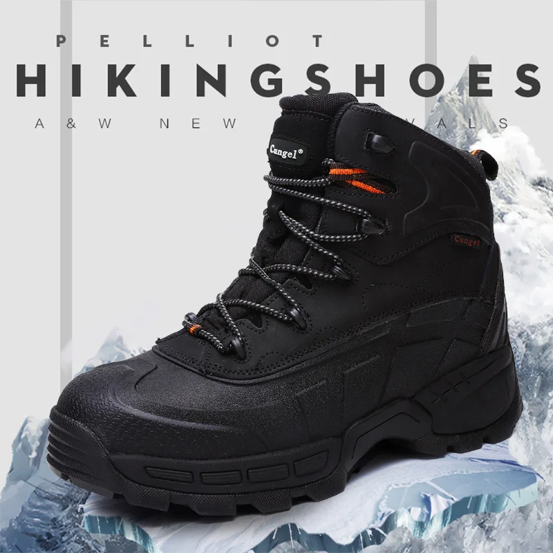 Мужская Рабочая защитная обувь с защитой от проколов Уличная кожаные ботинки для