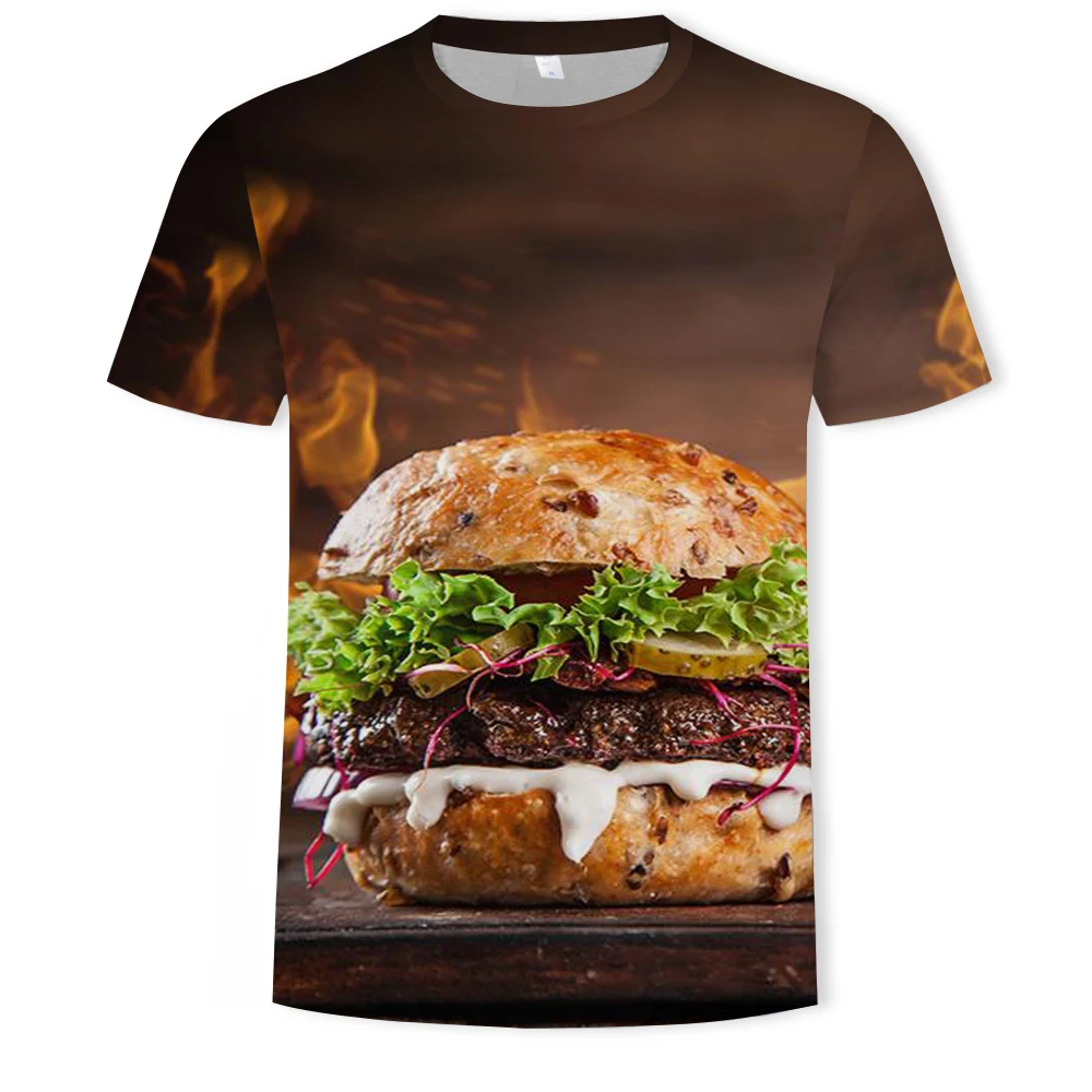 

Gourmet temptation watermelon fruit men's and women's short-sleeved 3D graphic T-shirt popular men's t-shirt streetwear