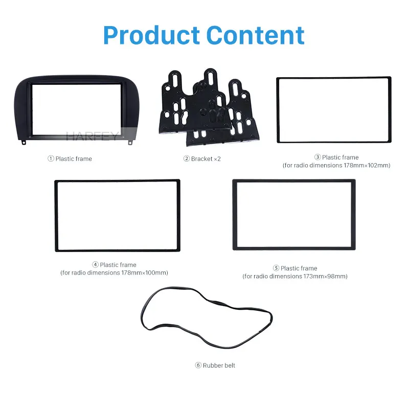 Harfey комплект для крепления на фаршированную панель автомобиля Mercedes Benz SL CLASS (R230) G