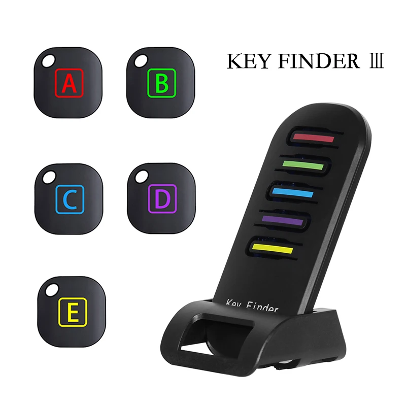 Advanced Wireless Key Finder Pet Tracker Remote Key Locator Phone Wallets Anti-Lost 5 receivers and 1 dock Object finder