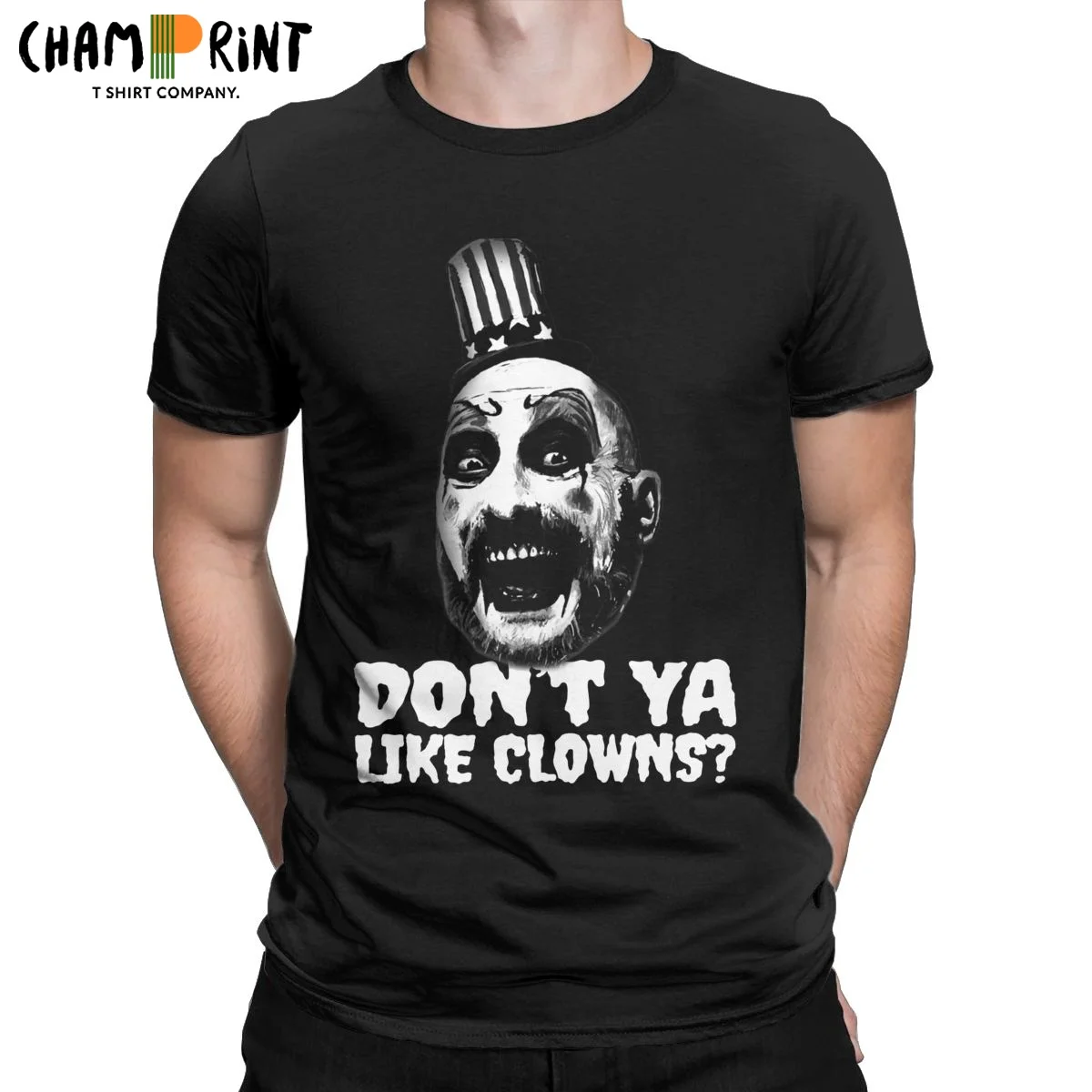 Мужские вы отклонить Captain Spaulding футболки 100% хлопок одежда Забавные с короткими