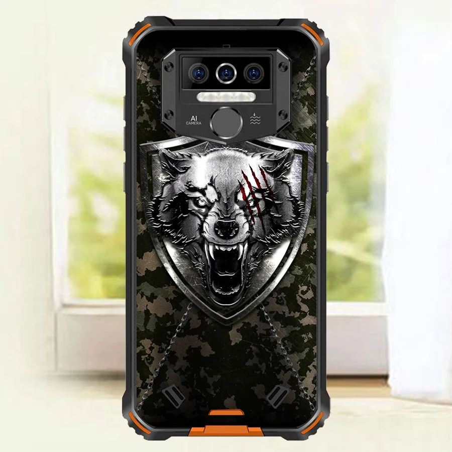 Для OUKITEL WP5 Pro Чехол Wolf Silicon TPU Fundas для Cat Animal Shell Bag корпус чехол телефона s | Мобильные