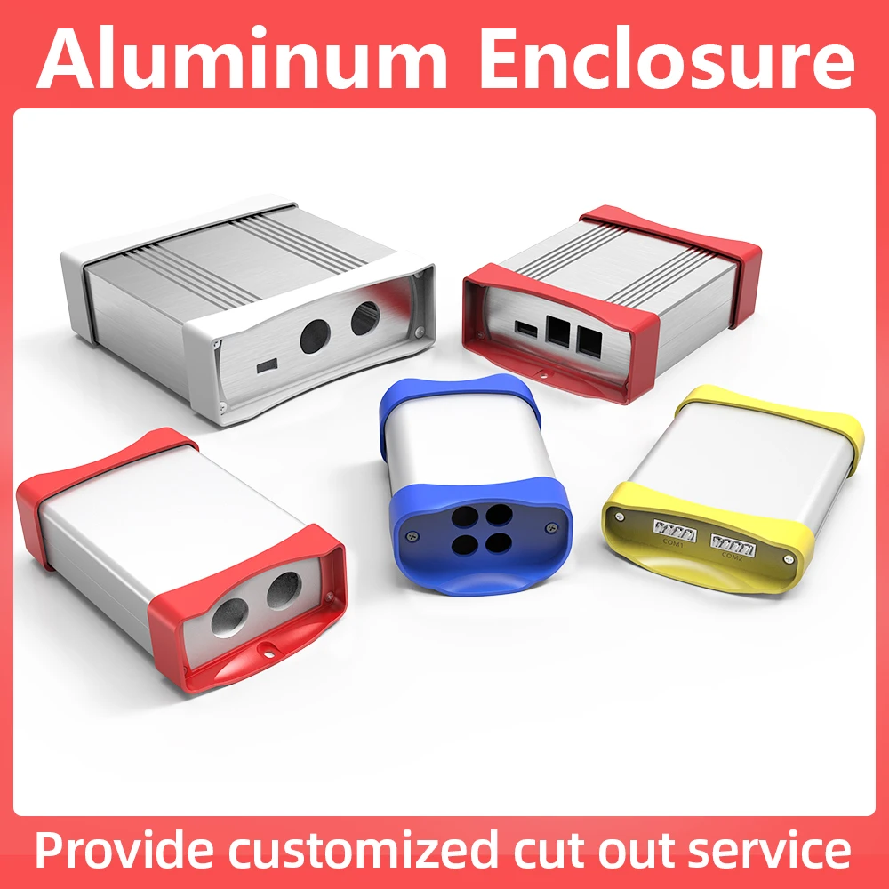 

Electric Protection Enclosure Power Supplier Box Aluminum Shell Cutout Customized Portable Electronic Housing K03A 100*26mm