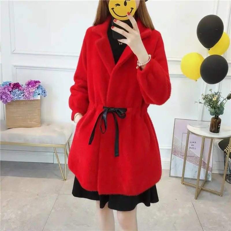 Женский кашемировый кардиган элегантный вязаный свободный свитер из