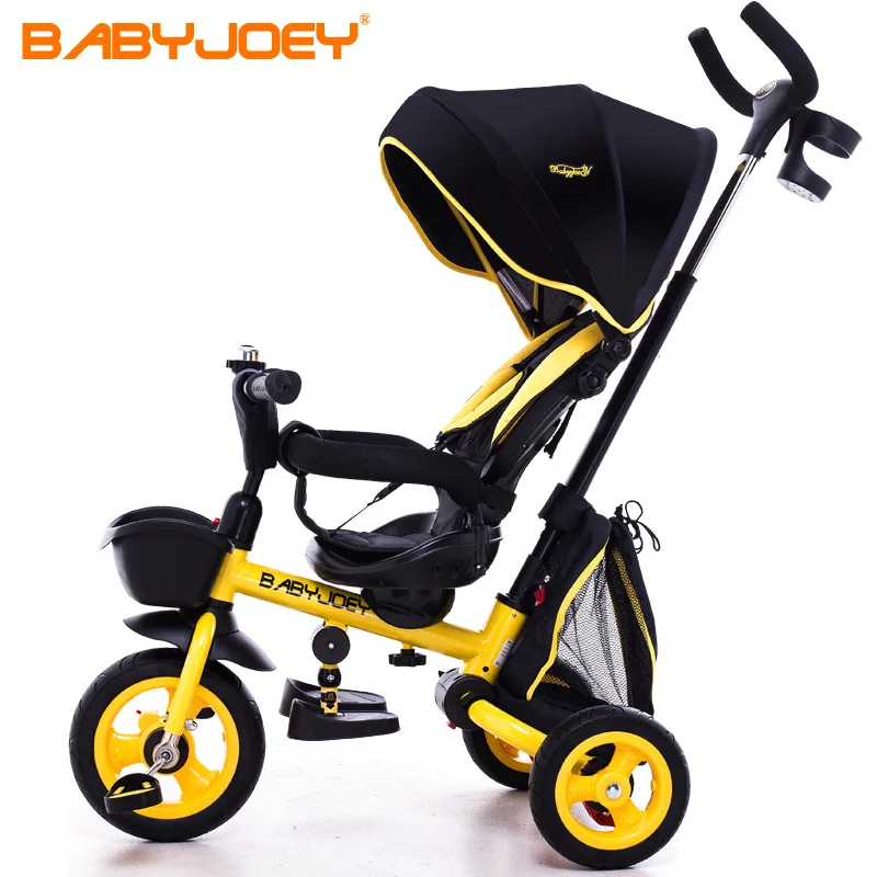Детский трехколесный складной детский велосипед babyjoe легкий детская коляска для